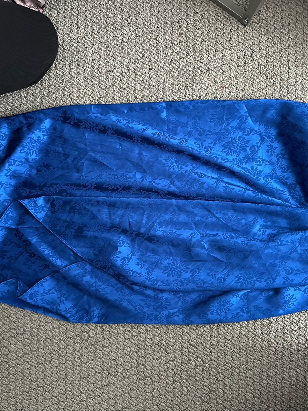 Ronny Kobo Cobalt Blue Wrap Midi Skirt - Picture 2 of 5